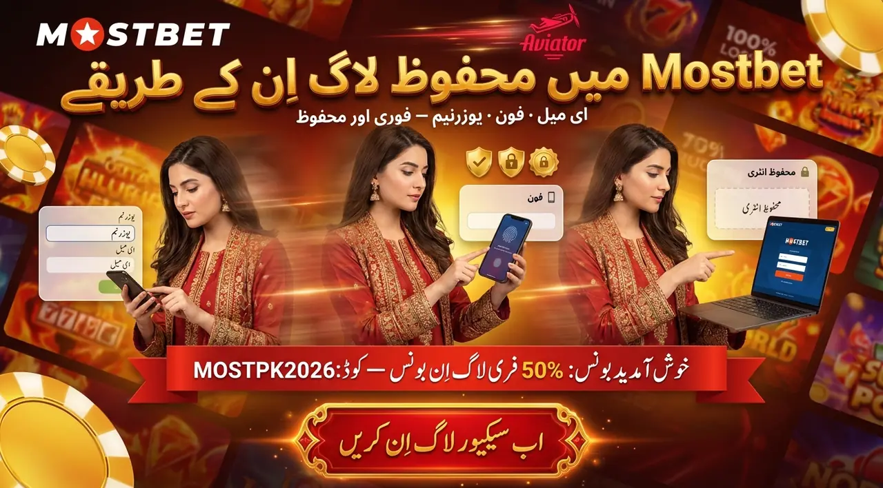Mostbet لاگ اِن — محفوظ طریقے سے اکاؤنٹ میں داخلہ