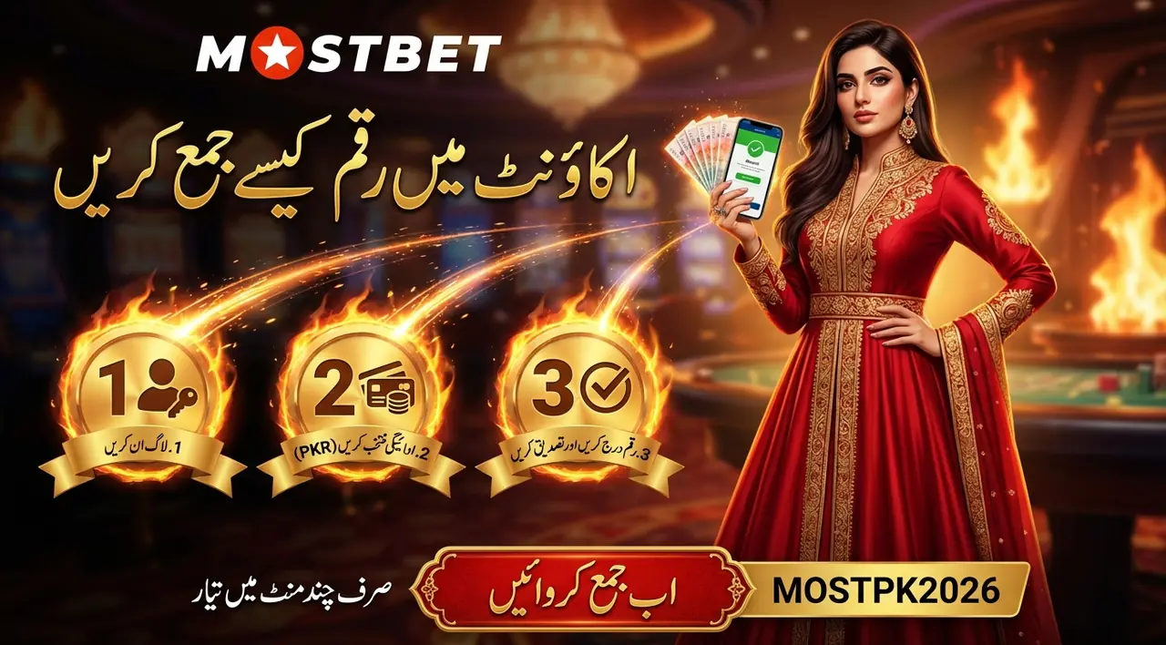 Mostbet میں ڈپازٹ کیسے کریں