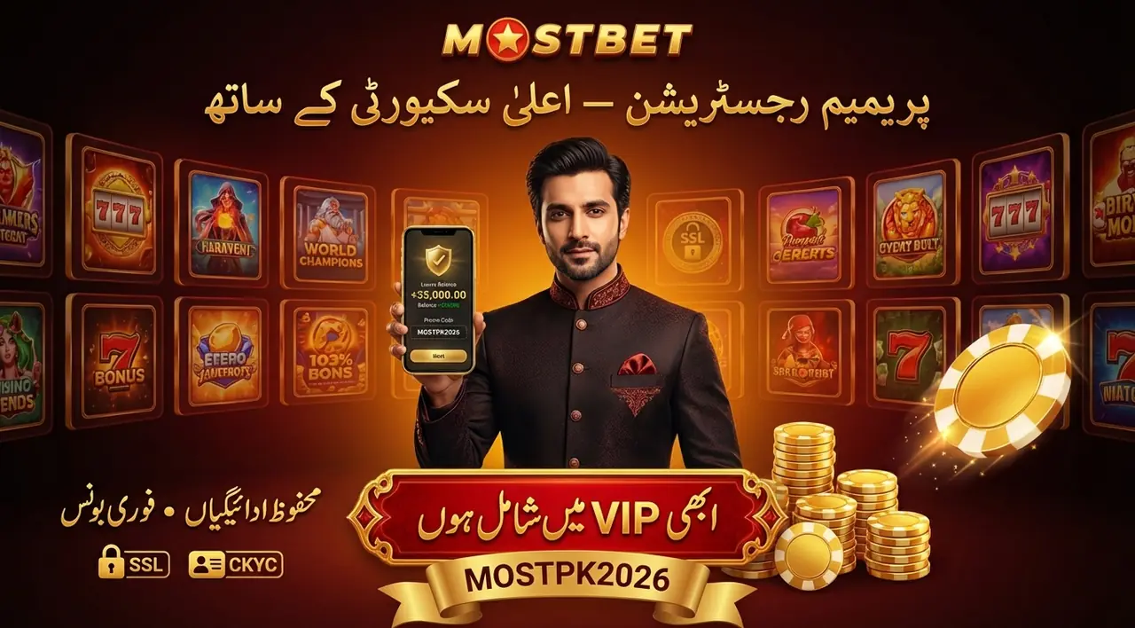 قدم بہ قدم Mostbet پر رجسٹر کریں