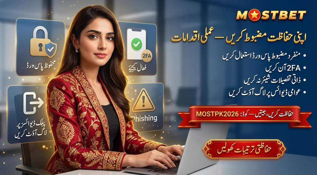 اکاؤنٹ کی حفاظت — مضبوط پاس ورڈ اور 2FA