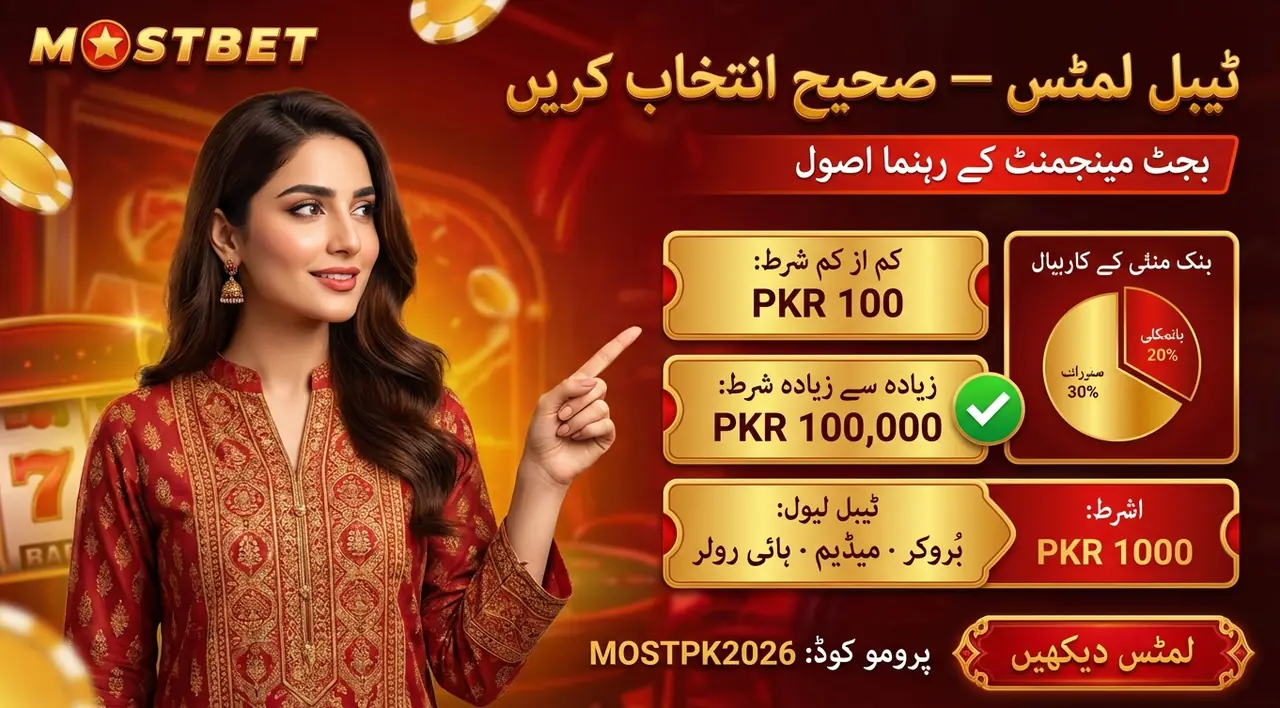 ٹیبل لمٹس اور صحیح انتخاب