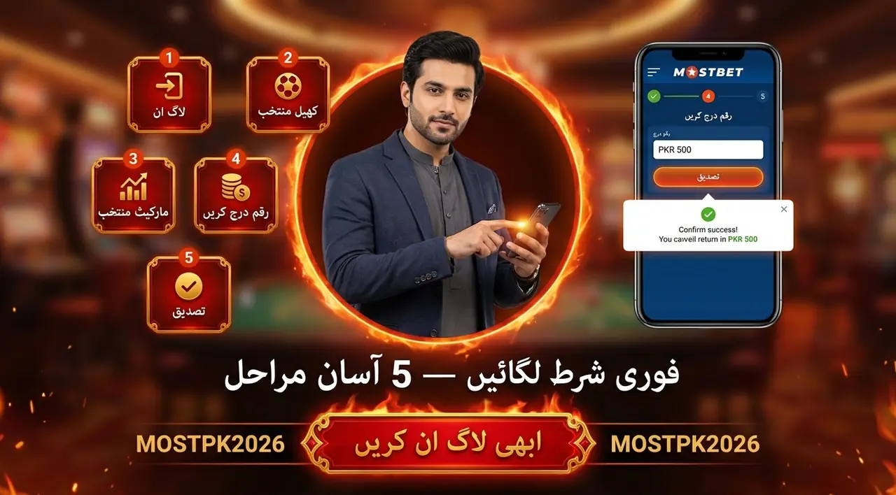 Mostbet پر شرط لگانے کا فوری گائیڈ